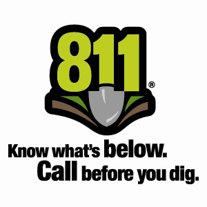 811 Know what's below. Call before you dig.
