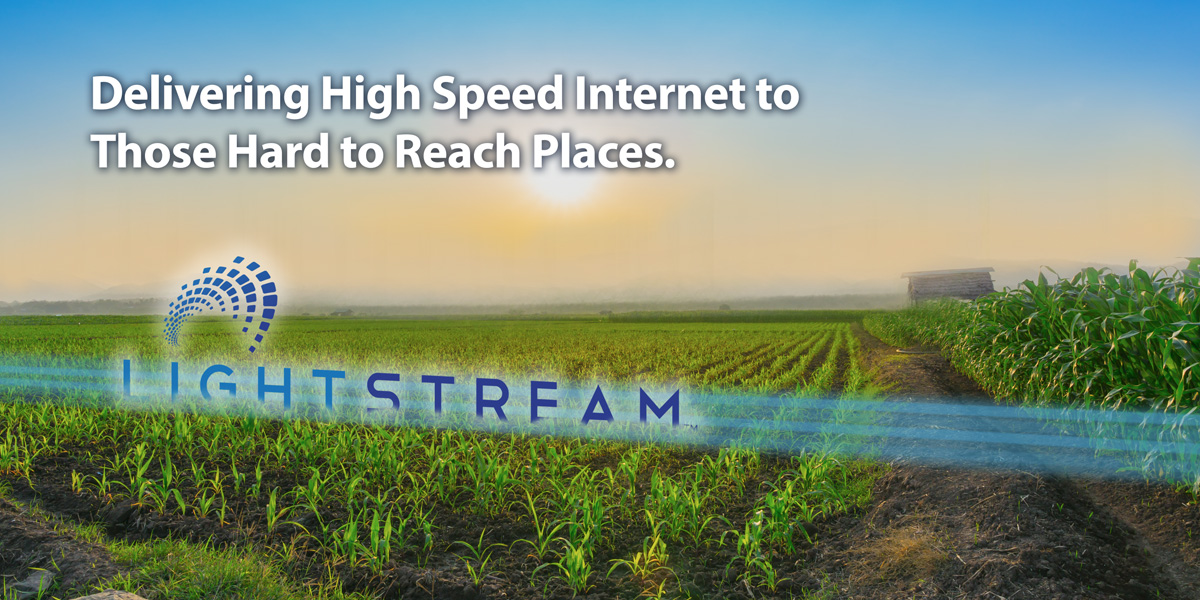 Delivering high speed internet to hard to reach places.